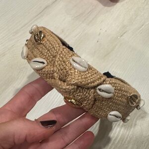 Elegant Tan Shell-Embellished Headband